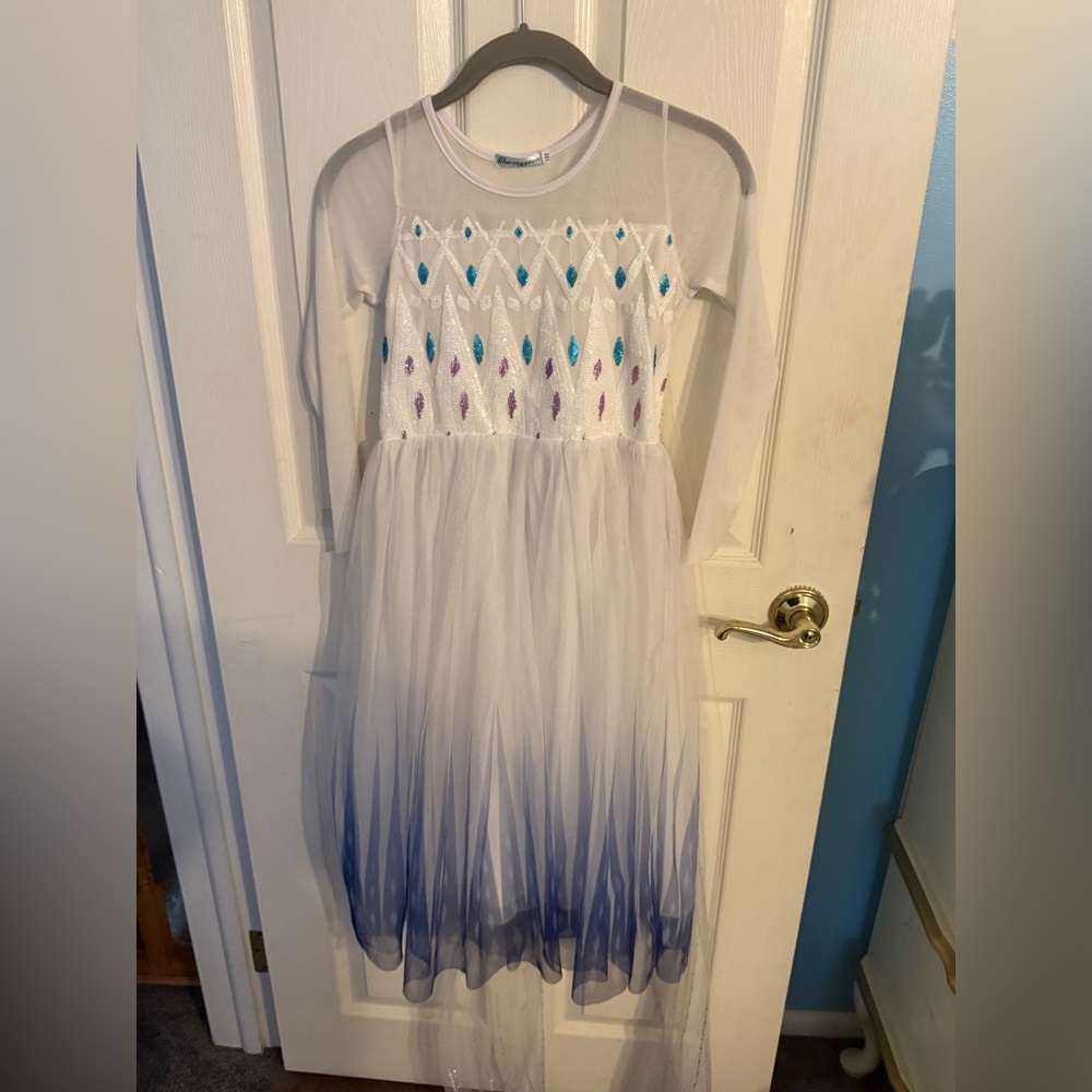 Girls Frozen 2 Elsa Halloween Dress